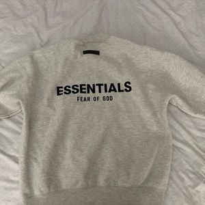 Small Light gray Essentials Crewneck